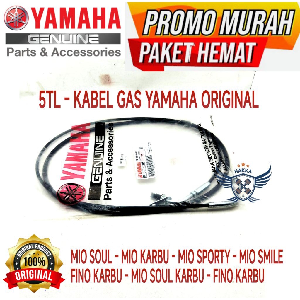 5TL ORIGINAL KABEL GAS YAMAHA MIO SOUL, KABEL GAS YAMAHA MIO KARBU, KABEL GAS YAMAHA MIO SPORTY, KAB