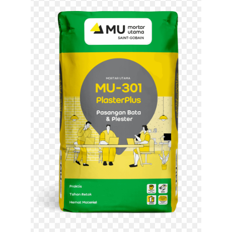 SEMEN MU 301 MORTAR UTAMA MU 301 PLESTER DAN BATA RINGAN 40KG/KHUSUS EKSPEDISI