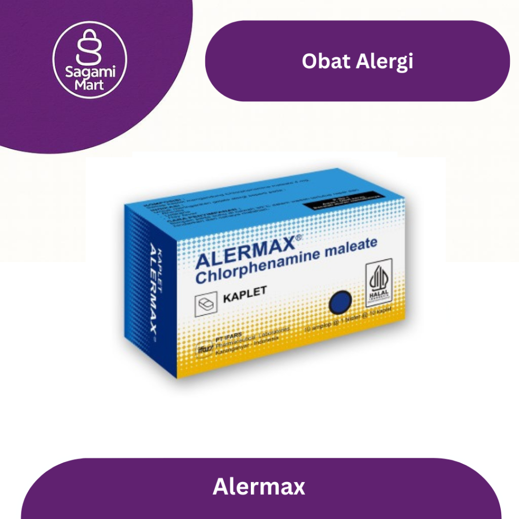 Alermax CTM 4 mg Box 100 Tablet - Obat Gatal Alergi