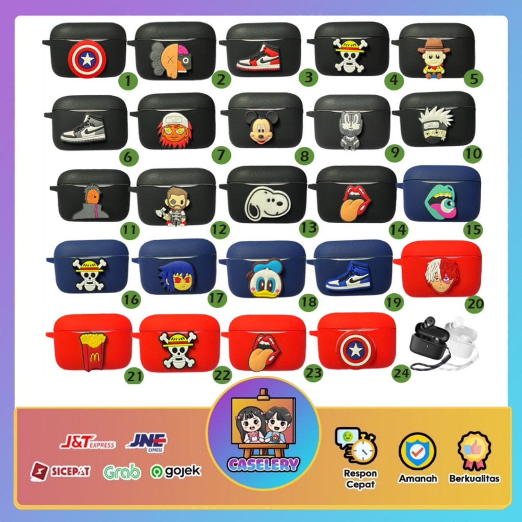 Case Soundcore Anker A20i Karakter Kartun Cover Silicone Premium Quality A20i Anker02