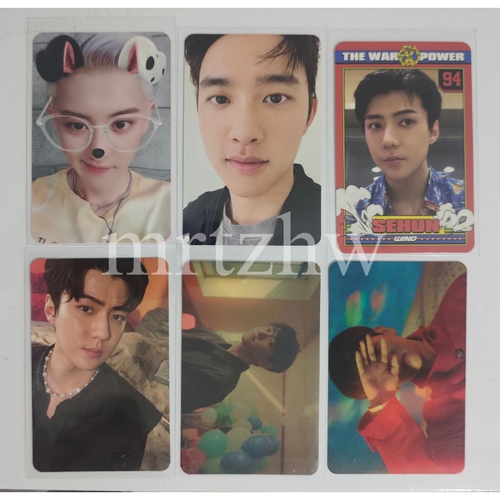 PHOTOCARD EXO OFFICIAL (CHANYEOL WAL & SEHUN POWER)