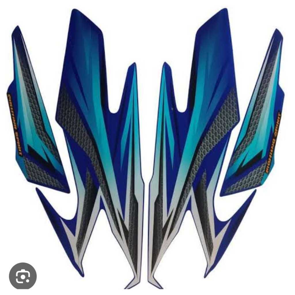 Striping Stiker Yamaha Rx King 2005 Biru | Lis Les Body Rx king Standar 2005 Biru