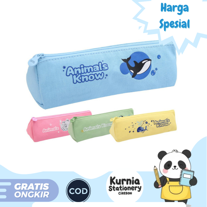 

M&G Length Pencil Case Animal Know Storange Easily/ Tempat Pensil APB932CE (Satuan)