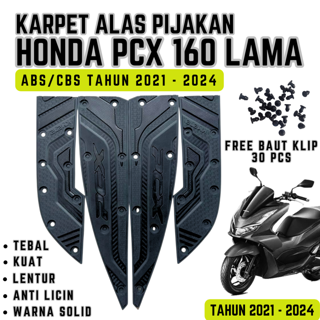 PIJAKAN ALAS KARPET PCX 160 ABS/CBS | AKSESORIS VARIASI PCX 160