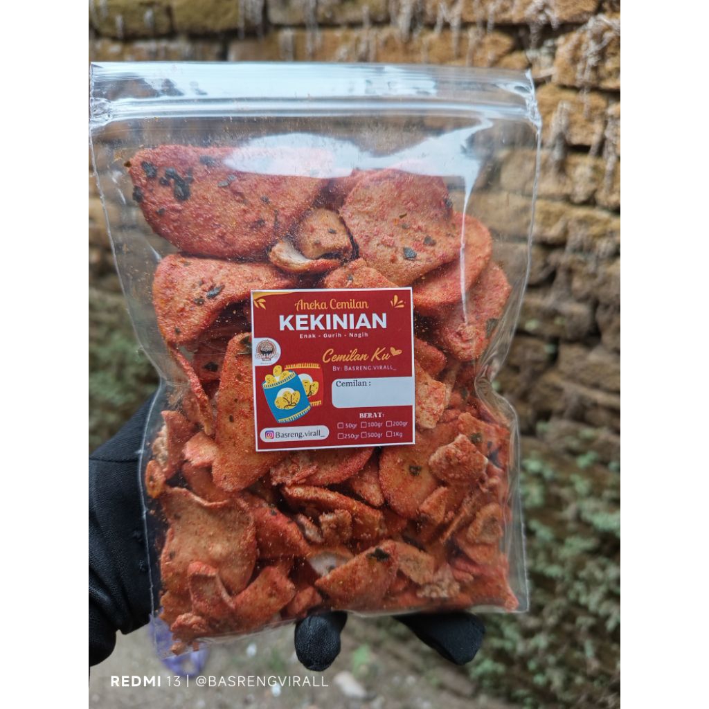 

BASRENG KOIN 190GR PEDAS DAUN JERUK ENAK GURIH RENYAH