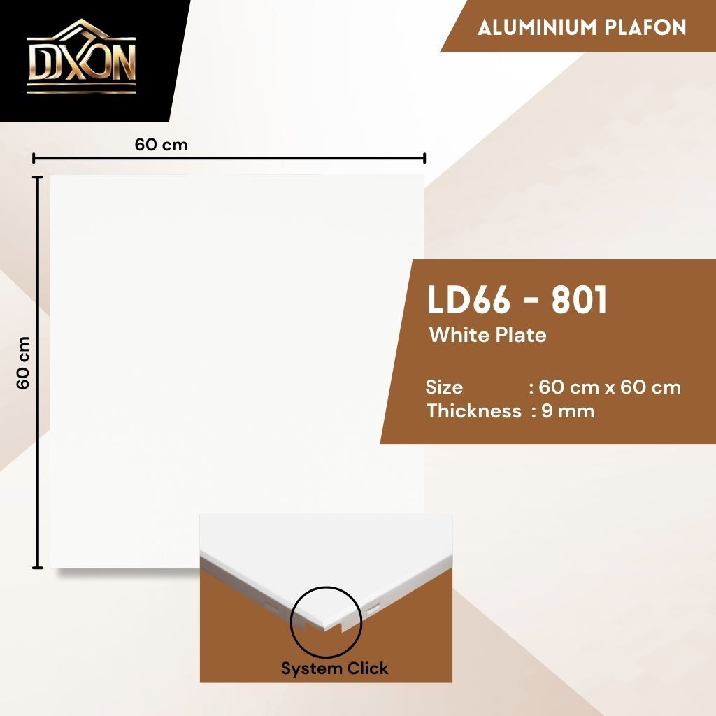 Plafon Aluminium PVC Dixon Anti Jamur & Rayap
