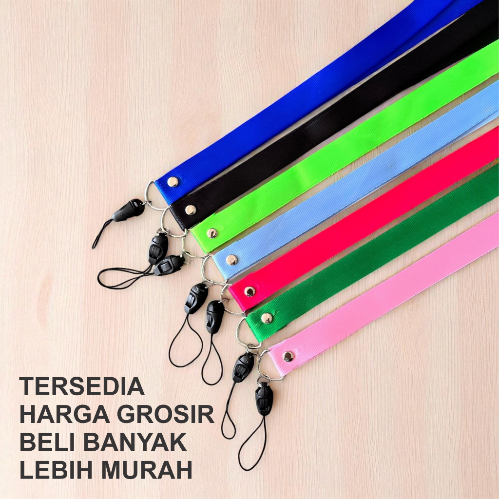 TALI GANTUNGAN HP KUNCI KARTU NAMA USB VAPE ID CARD/ TALI HP LANYARD NECK STRAP