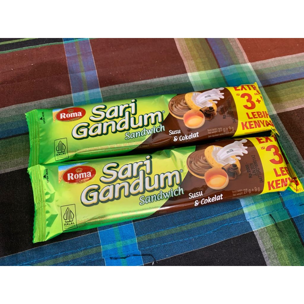 

Sarigandum Sandwich 36gr isi 12 bungkus