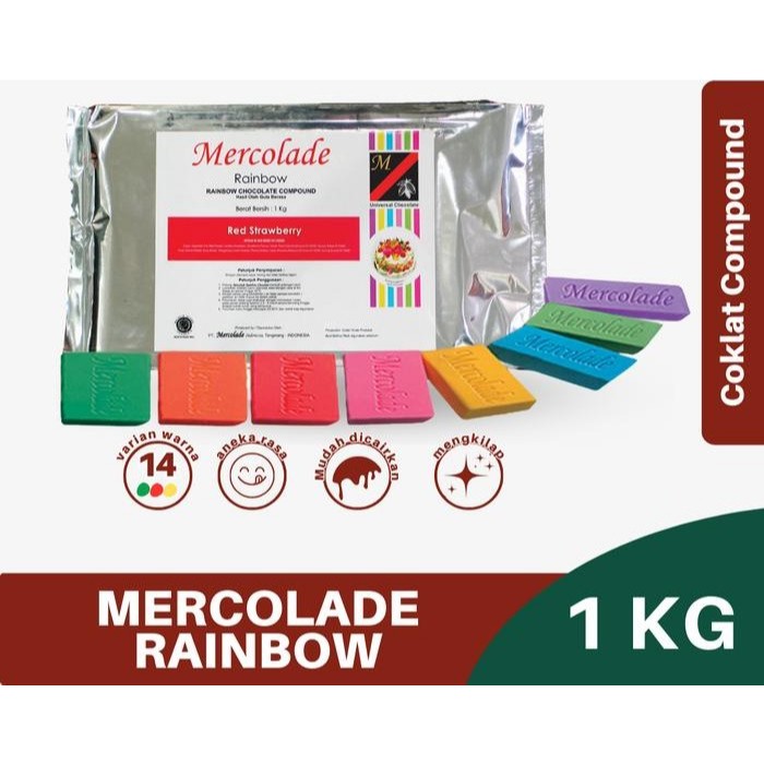 

Mercolade Rainbow Compound 1Kg / Coklat warna