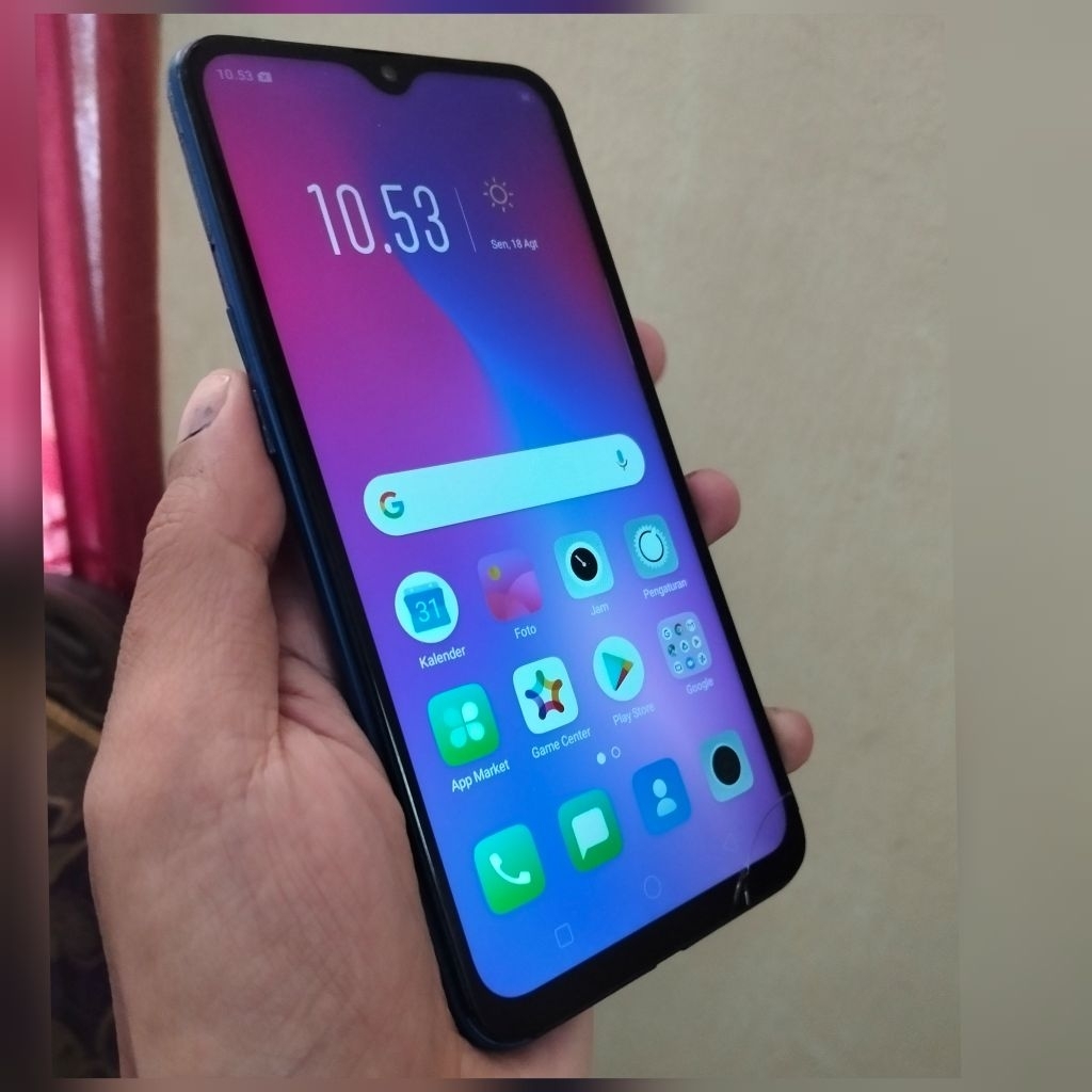 Hp OPPO A5S RAM 3GB/32GB warna biru Bekas