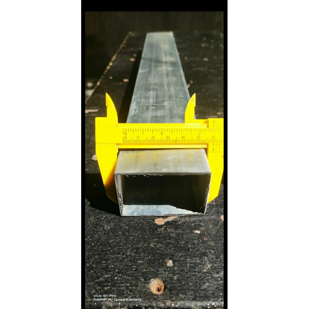 Besi holo galvanis ukuran 4 x 6 tebal 0.9 mm