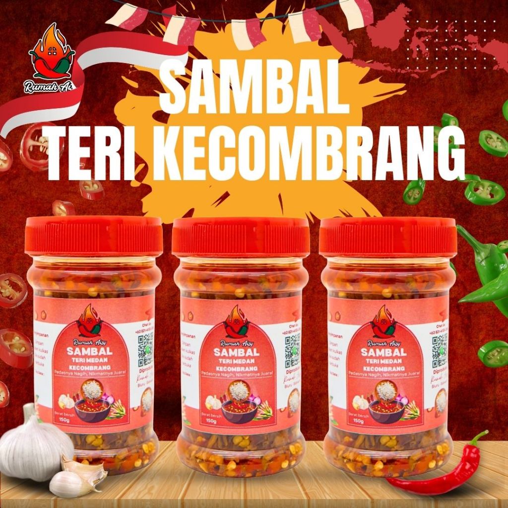 

SAMBAL TERI MEDAN KECOMBRANG – RUMAH AISY (150ml)