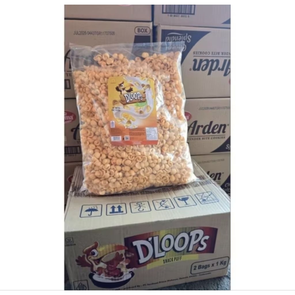 

D'loops corn puff 1 kg / D'loops snack puff 1 kg