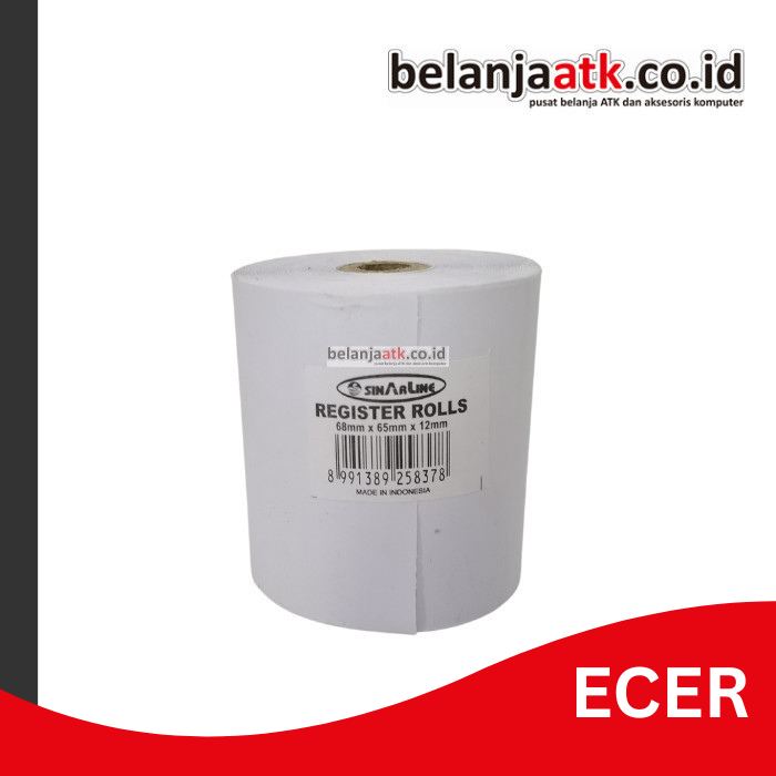 

[ECER] Kertas Telstruk Sinarline 68 x 65 mm (Kertas Termal/Thermal)
