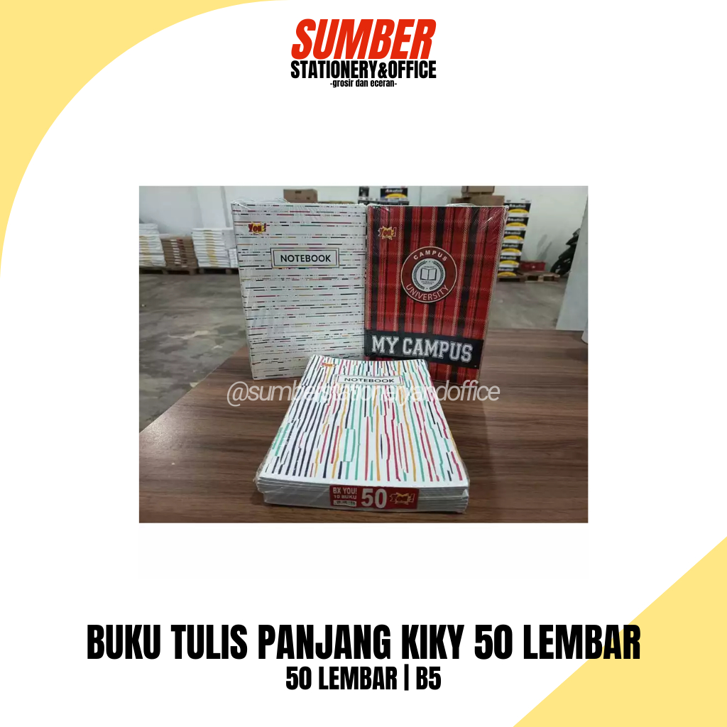 

[1 PACK] BUKU TULIS YOU BY KIKY BOXY 50 LEMBAR - 10 BUKU (BT-KIKY-50-B)