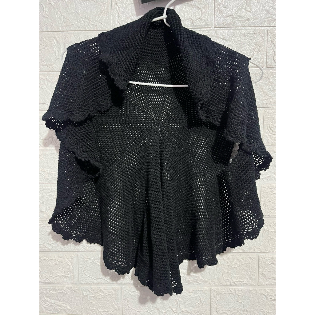 preloved cardigan crop rajut