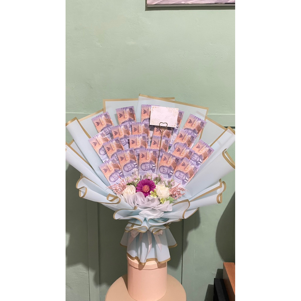 Buket Uang 10ribu 20 Lembar