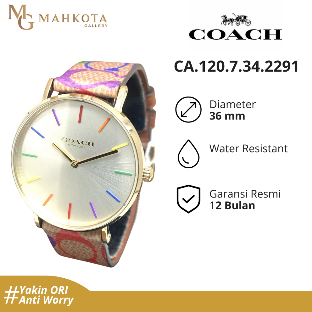 Jam Tangan Wanita COACH CA.120.7.34.2291 Strap Kulit Original dan Bergaransi