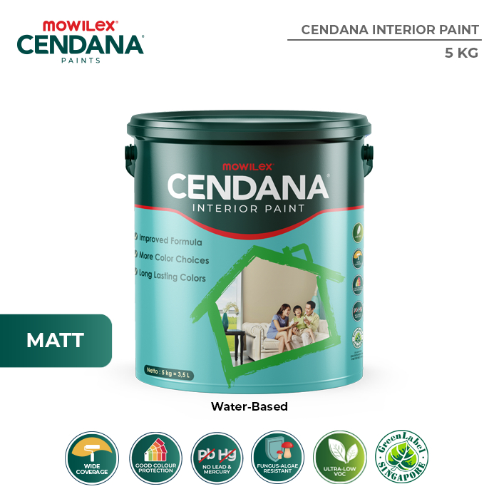 Mowilex Cendana Interior Paint Cat Tembok - 5 Kg - FS