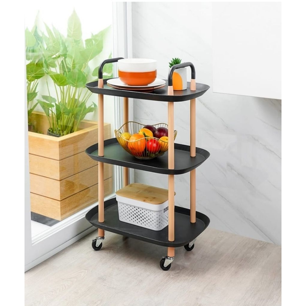 INFORMA RAK TROLLY DAPUR SERBAGUNA // RAK DAPUR DENGAN RODA SERBAGUNA // RAK SERBAGUNA // TROLI 3 SU