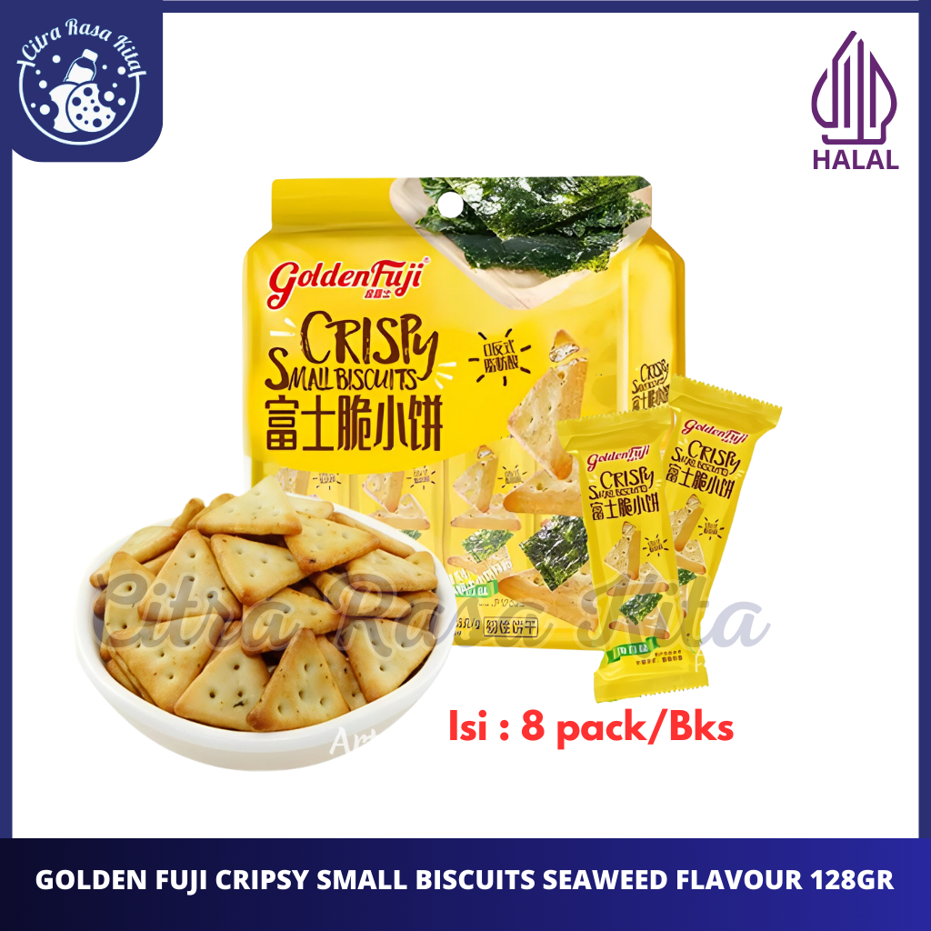 

Golden Fuji Crispy Small Biscuit Seaweed & Vegetable Flavor - Halal 128g