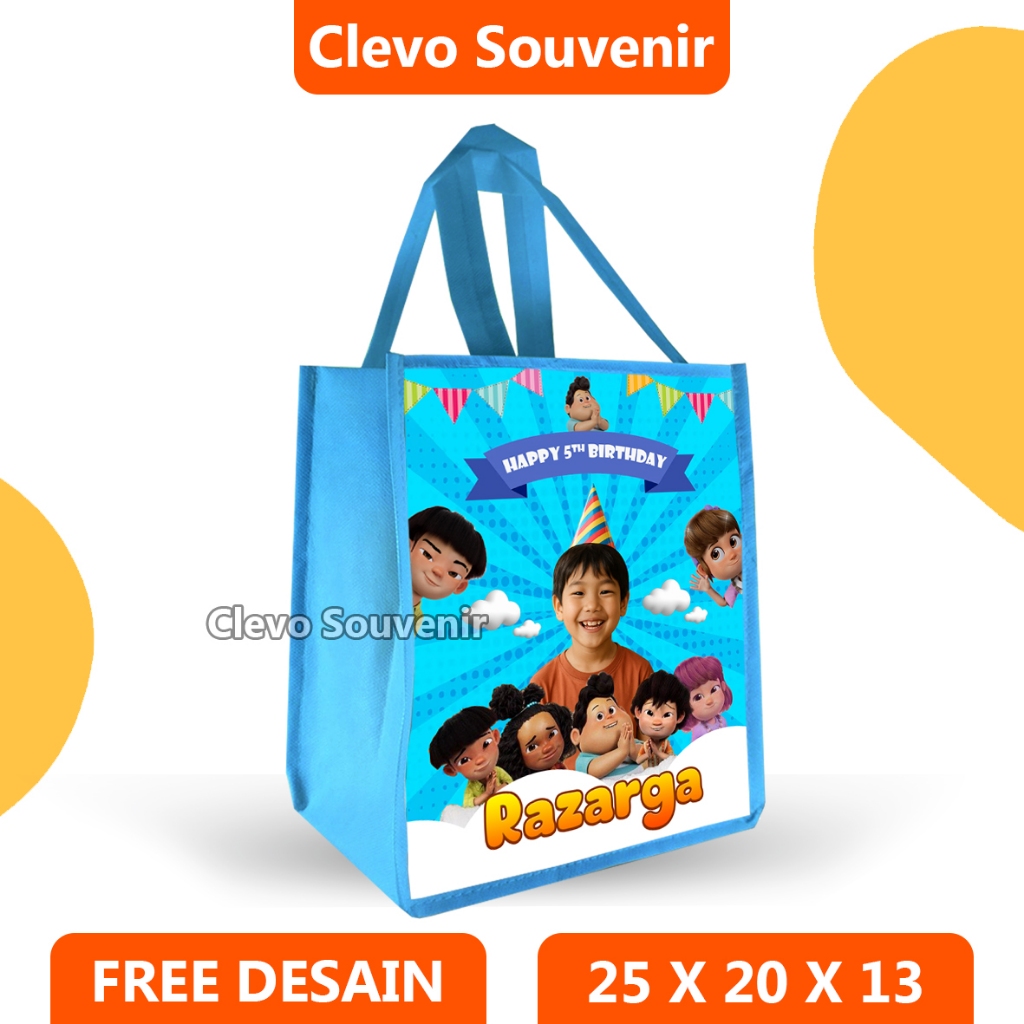 

Goodie Bag Ultah Anak Custom Foto Nama Kartun Jumbo Viral