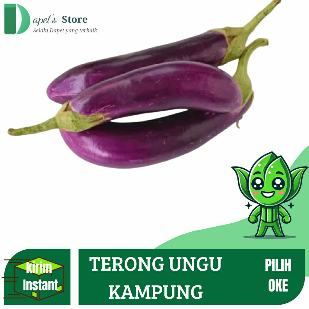 

Terong Ungu Kampung Fresh Terong Kampung Segar - Dapet'S Store