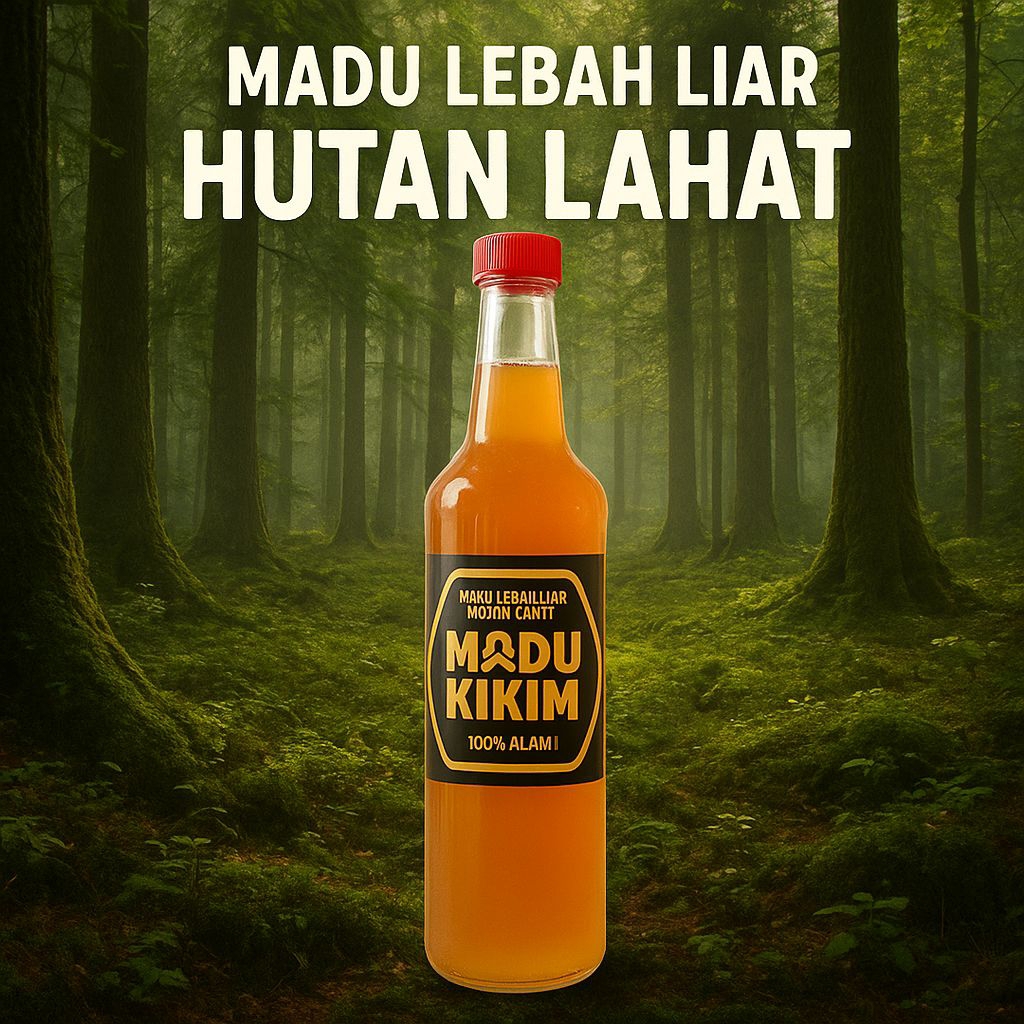 

Madu Lebah Liar Hutan Lahat Murni 460 ml - Diambil Langsung Dari Hutan Lahat