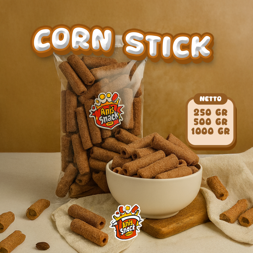 

Corn Stick Jagung / Corn Stick Coklat / Corn Stick Manis dan Renyah / Corn Stick Uraian