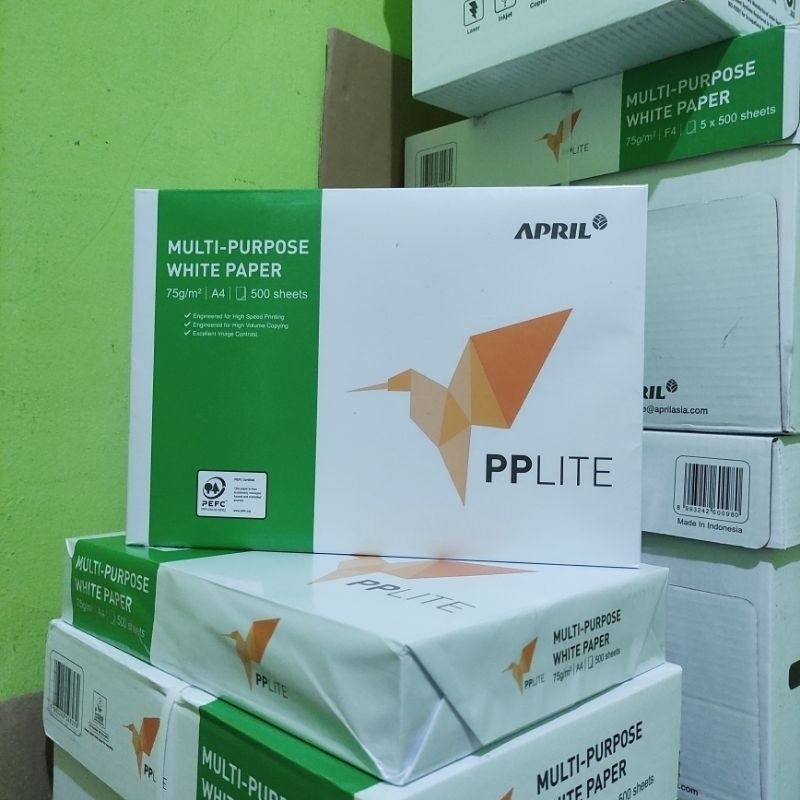 

PPLITE Kertas HVS A4 75 gsm Paperlite (1 Rim = 500 lbr)