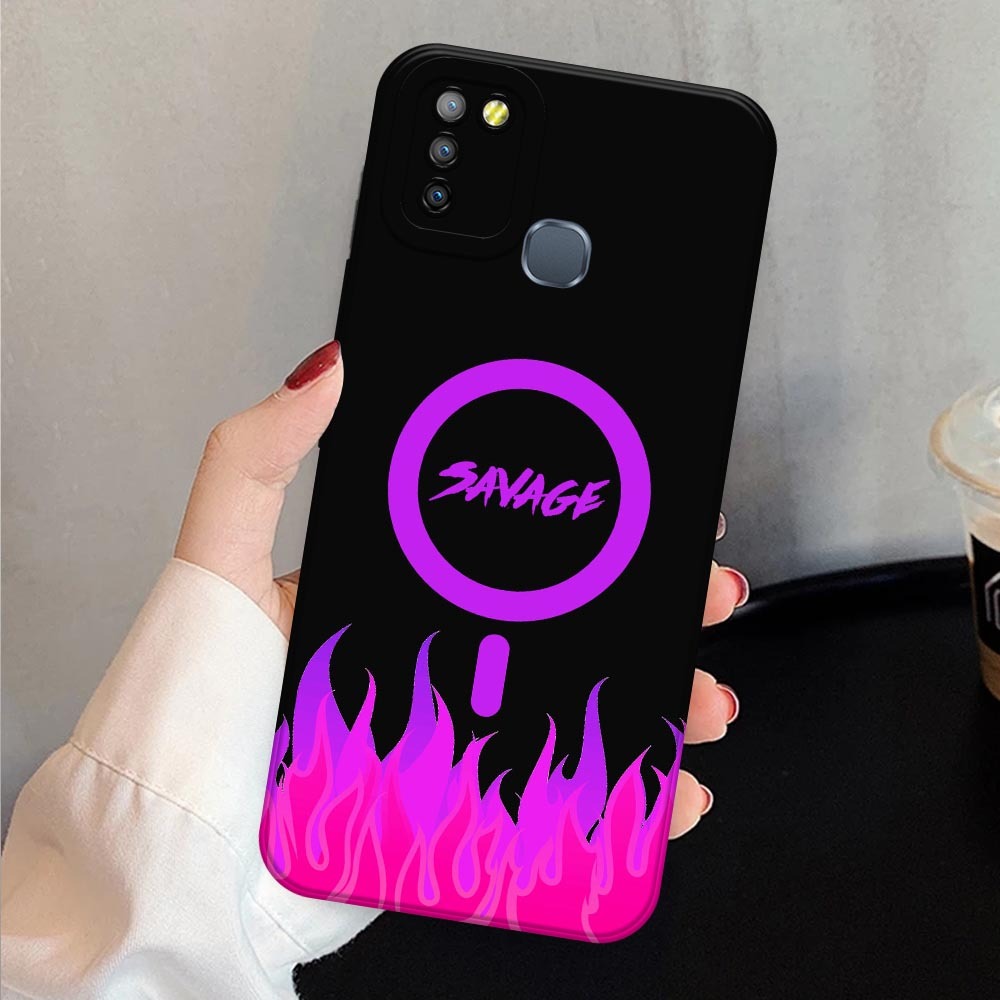 [ABC4] Soft Case Infinix Smart 5/Smart 6 Ram 3GB Terbaru Motif Magsafe Savege Terbaru Kekinian Bahan