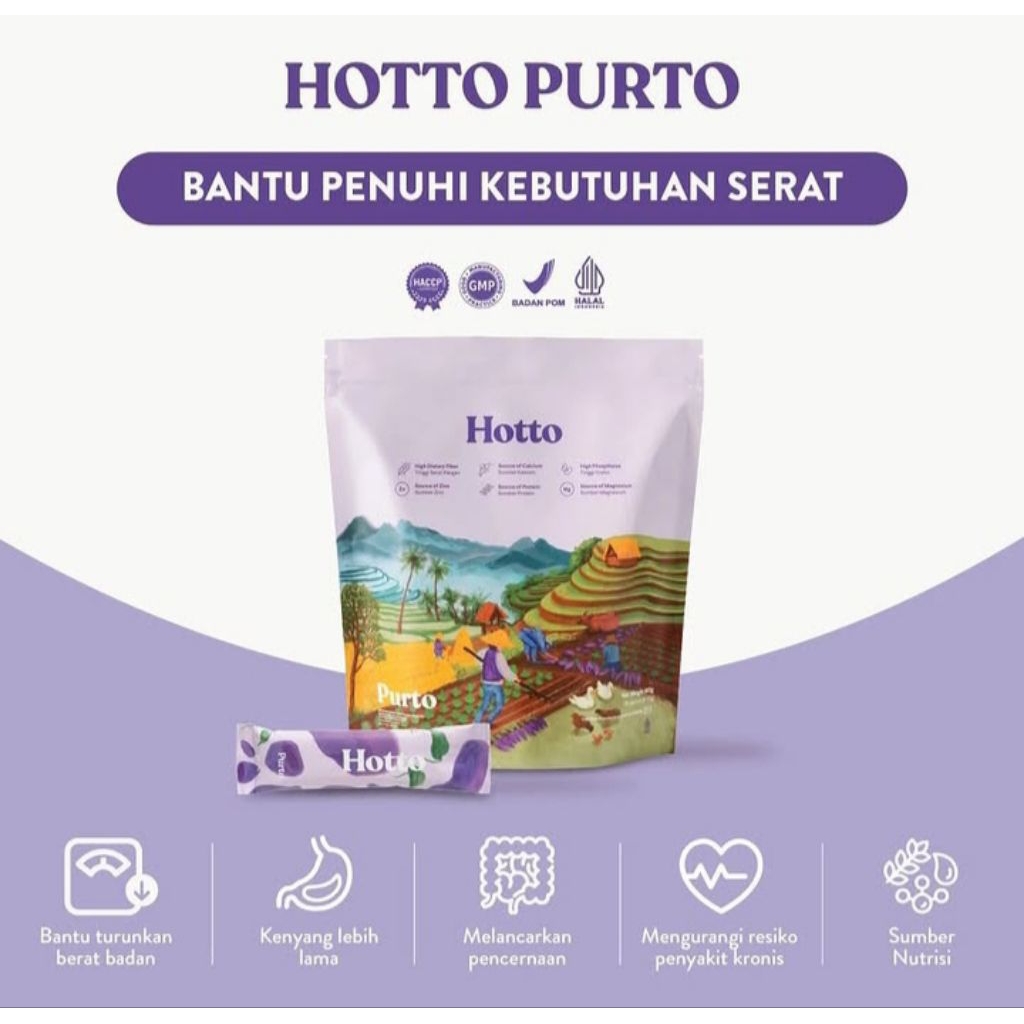 

HOTTO PURTO – Aneka biji bijian dengan ubi ungu