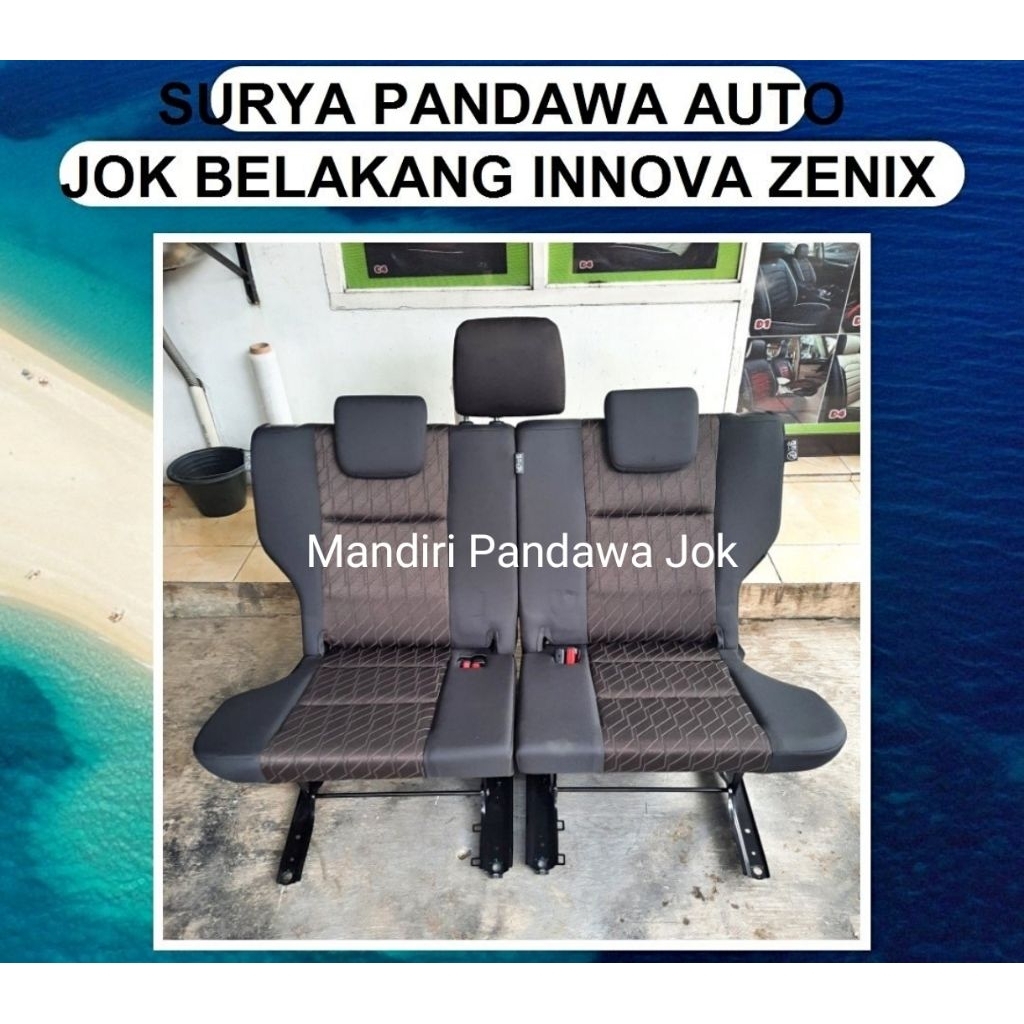 Jok belakang innova zenix bangku baris 3 inkva zenix origanal