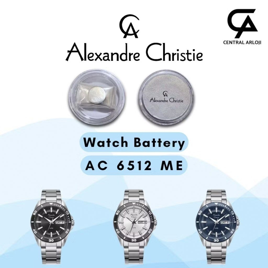 Baterai Jam Tangan Alexandre Christie 6512 ME Original