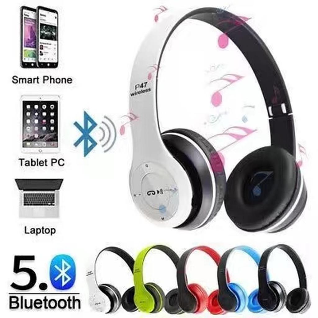 Bando P47 Headphone Earphone Handsfree Bluetooth P47 Wireless Stereo 5.0+EDR