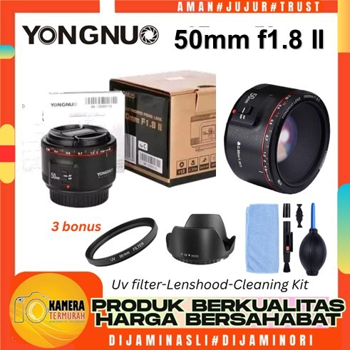 LENSA YONGNUO 50MM F1.8 II FOR CANON - LENSA FIX YONGNUO - YONGNUO 50MM