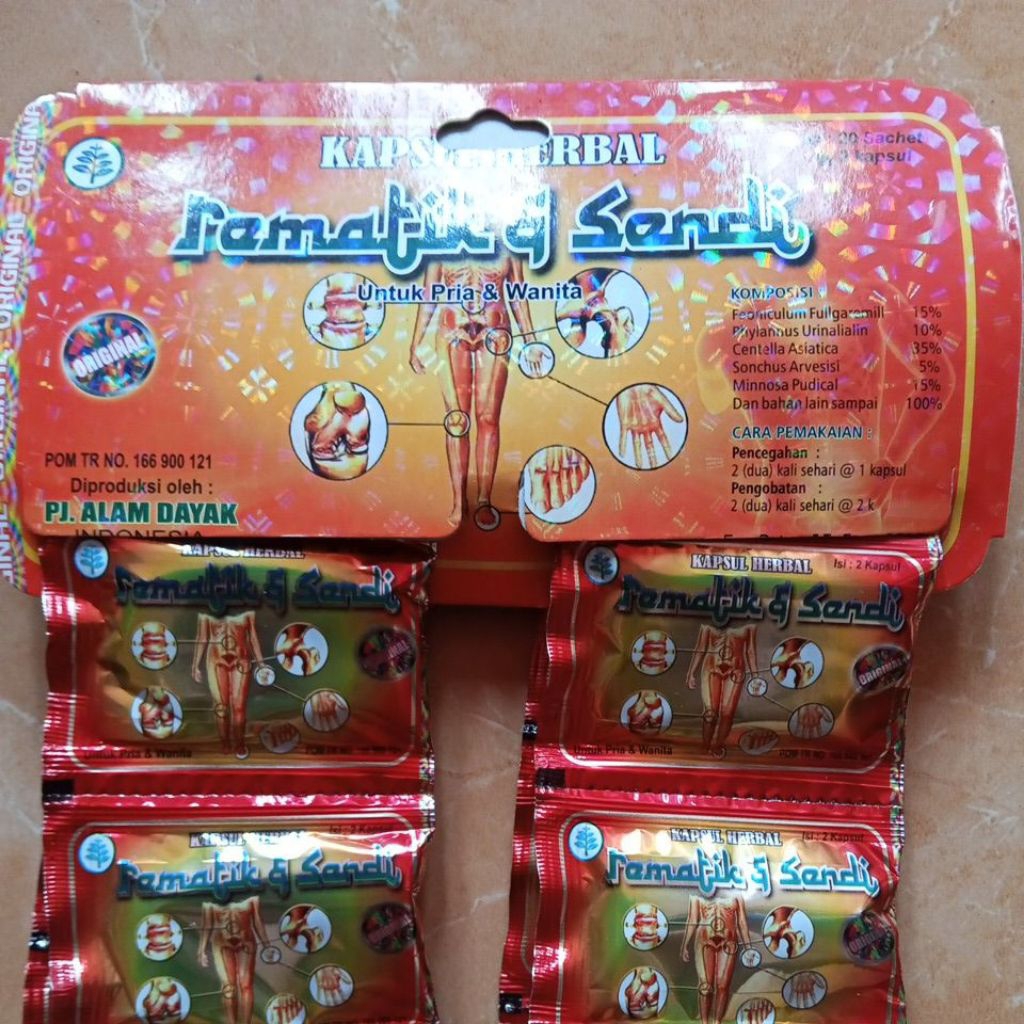 

Jamu Kapsul herbal rematik dan sendi
