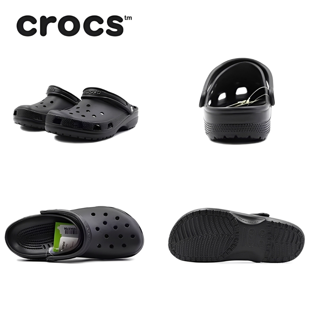 TERBARU HOT DEALS CROCS 100% ORIGINAL - SANDAL CROCS BLACK CLASSIC ORIGINAL - CROCS UNISEX - SENDAL