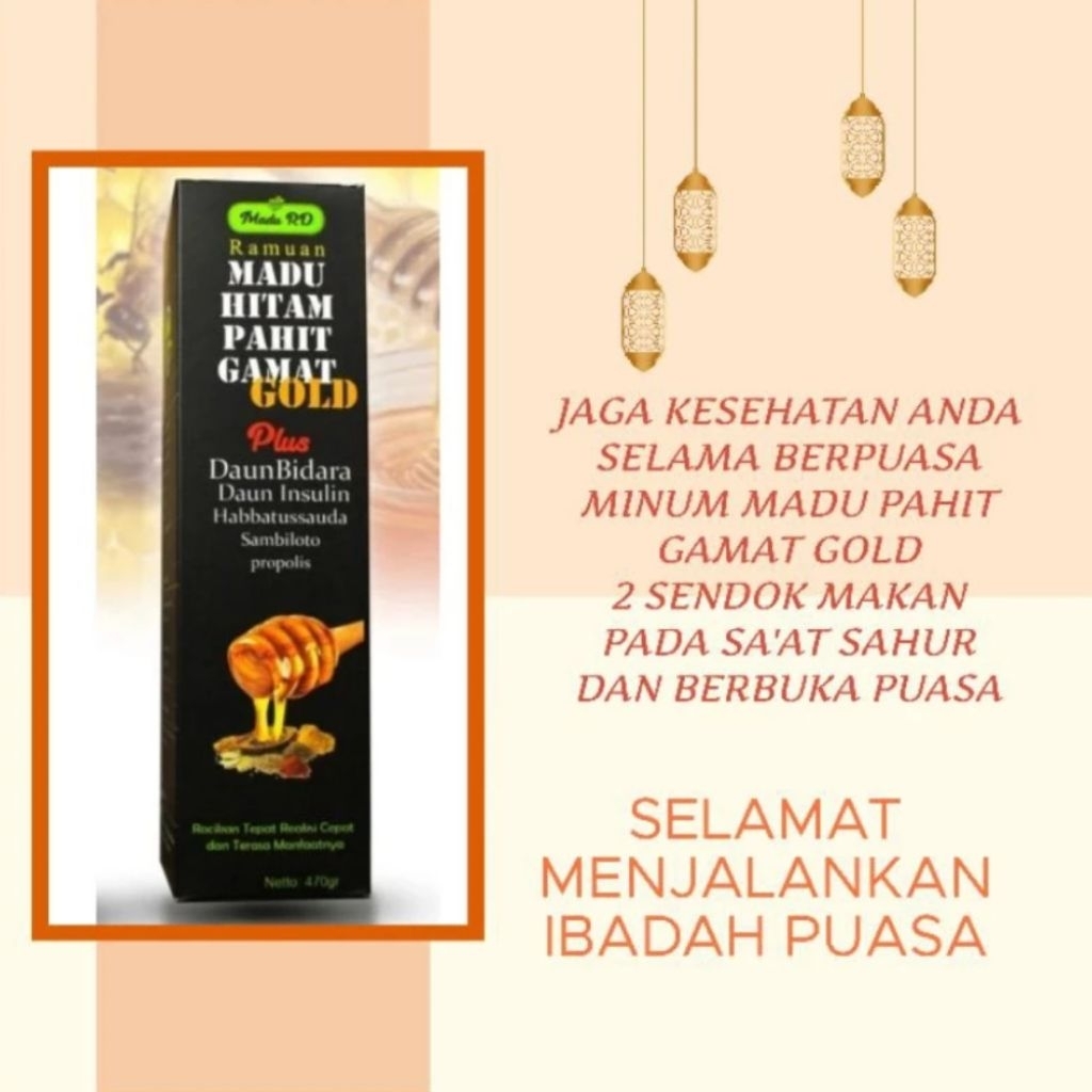 

Madu Ramuan Hitam Pahit Gamat Gold 470 Gram | Jaga Imunitas Tubuh