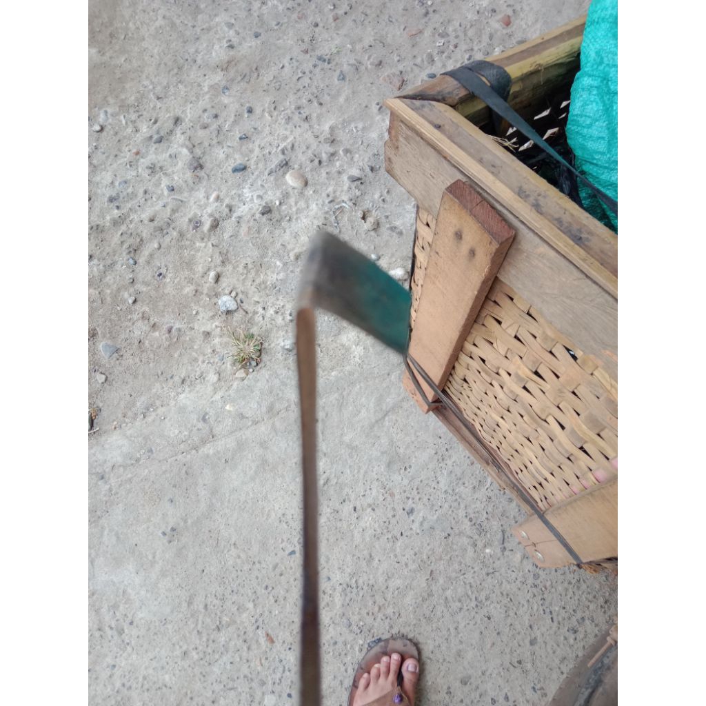 sadap karet getah alat bantu panen getah bahan paku rel