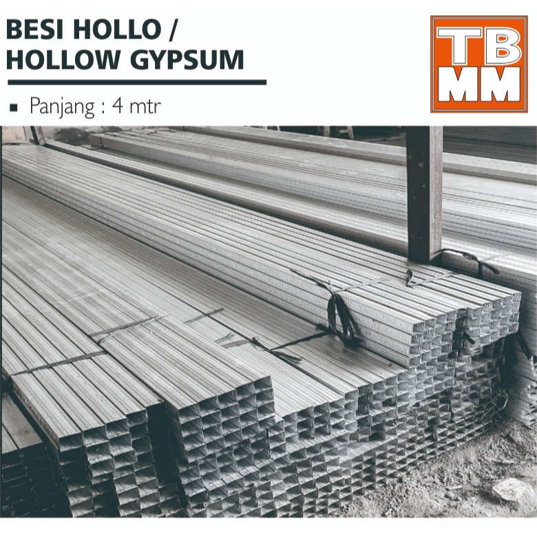 Besi Hollo Profil Gipsum / Rangka Atap Hollow Gypsum 2x4 dan 4x4