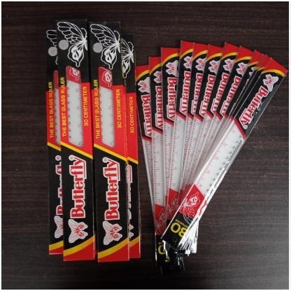 

1 Pack (12 pcs) Penggaris Butterfly 30 CM