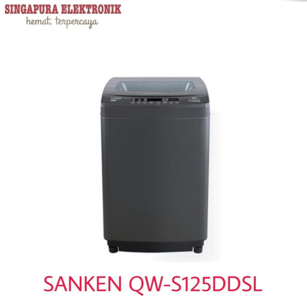 Sanken Mesin Cuci 1 Tabung Bukaan Atas 12kg QW-S125DDSL