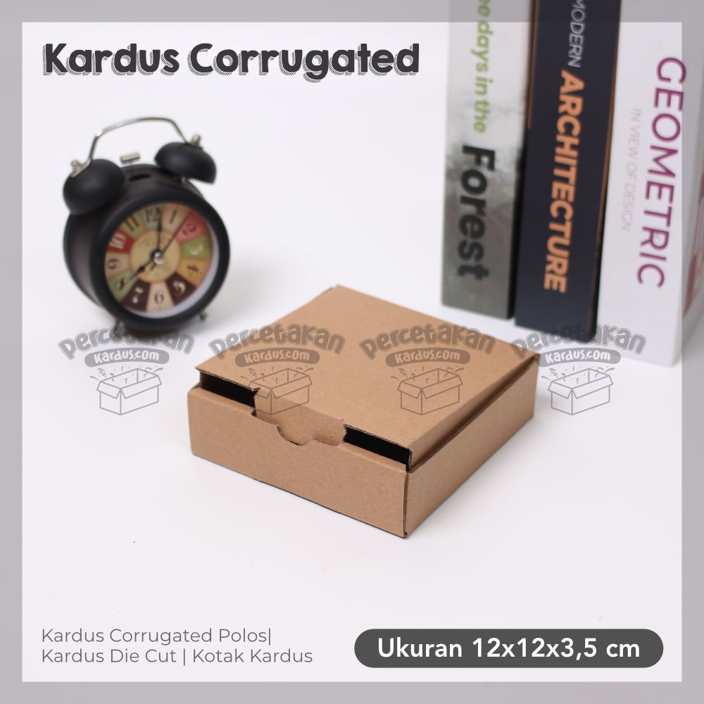 

Kardus Corrugated 12x12x3.5 CM | Die Cut | Kotak Karton | Box Packing Souvenir Pizza