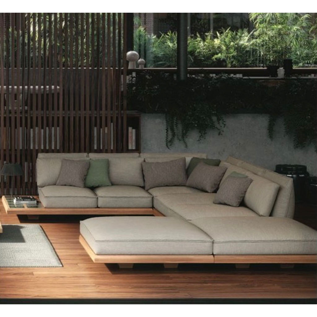 Kursi sofa set tamu outdoor minimalis modern kekinian - kursi luar ruangan loka living