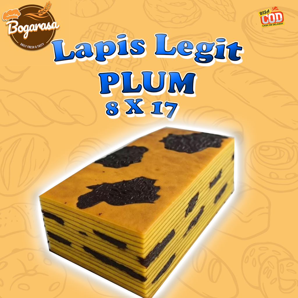 

Lapis Legit Wisman Premium PLUM 8X17CM (Halal) - Kue Lapis Legit Plum Full Wisman Spesial Premium - Roti - Bolu