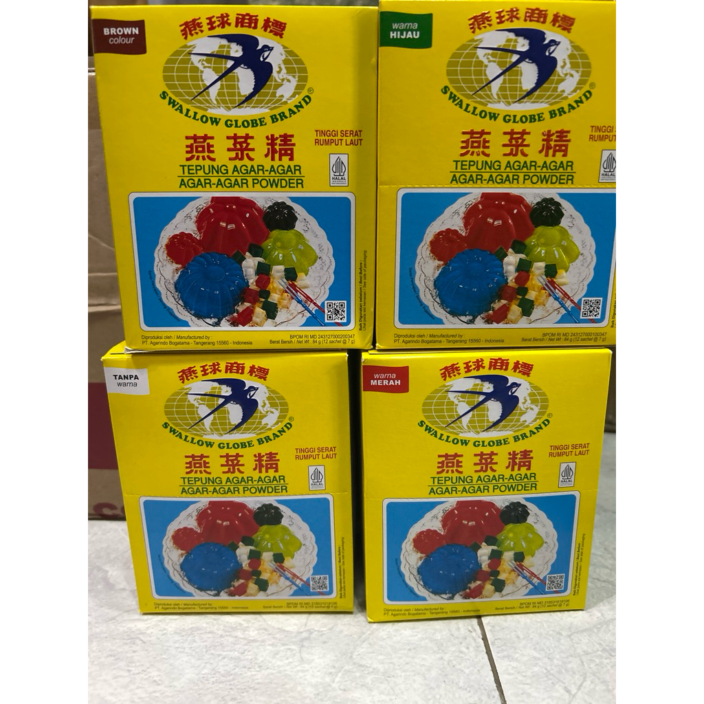 

Tepung Agar-Agar Swallow Globe Brand (1pcs)