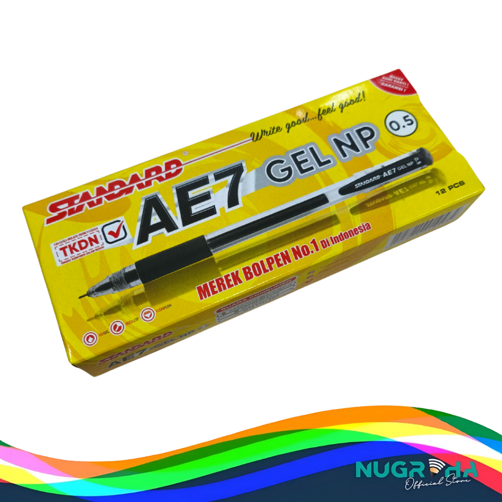 

Pulpen Pena Pen Bolpen Ballpont STANDARD AE-7 NP 0.5 - 1 pack isi 12