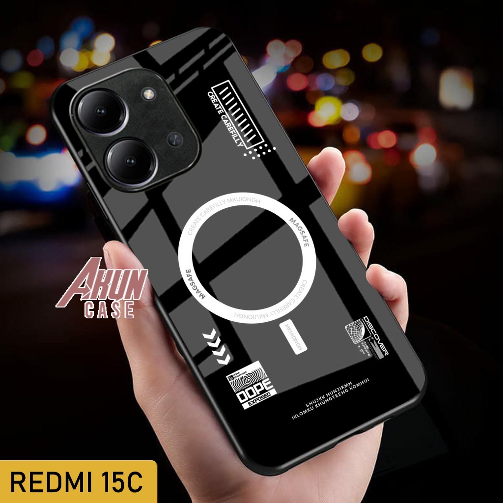 Softcase Glass Kaca Redmi 15C  - Casing Hp Redmi 15C - Case Hp Terbaru - Softcase Redmi 15C