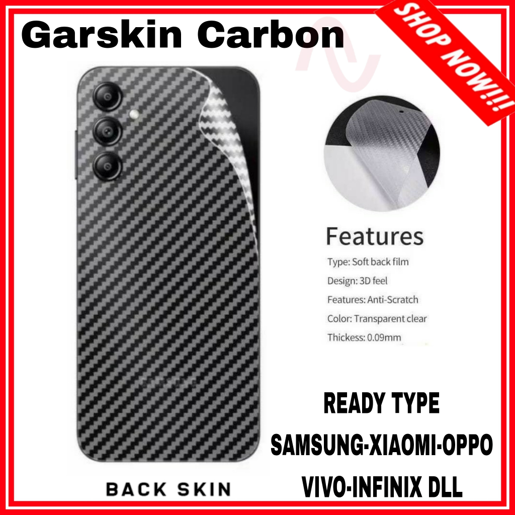 Garskin Carbon Realme GT Master Edition Skin Carbon Anti Gores Belakang